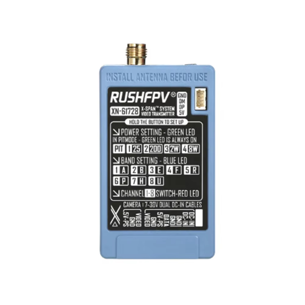 RUSHFPV 6.1‑7.2G 8W X61728 VTX - Rc Transmitter ulasan dan harga