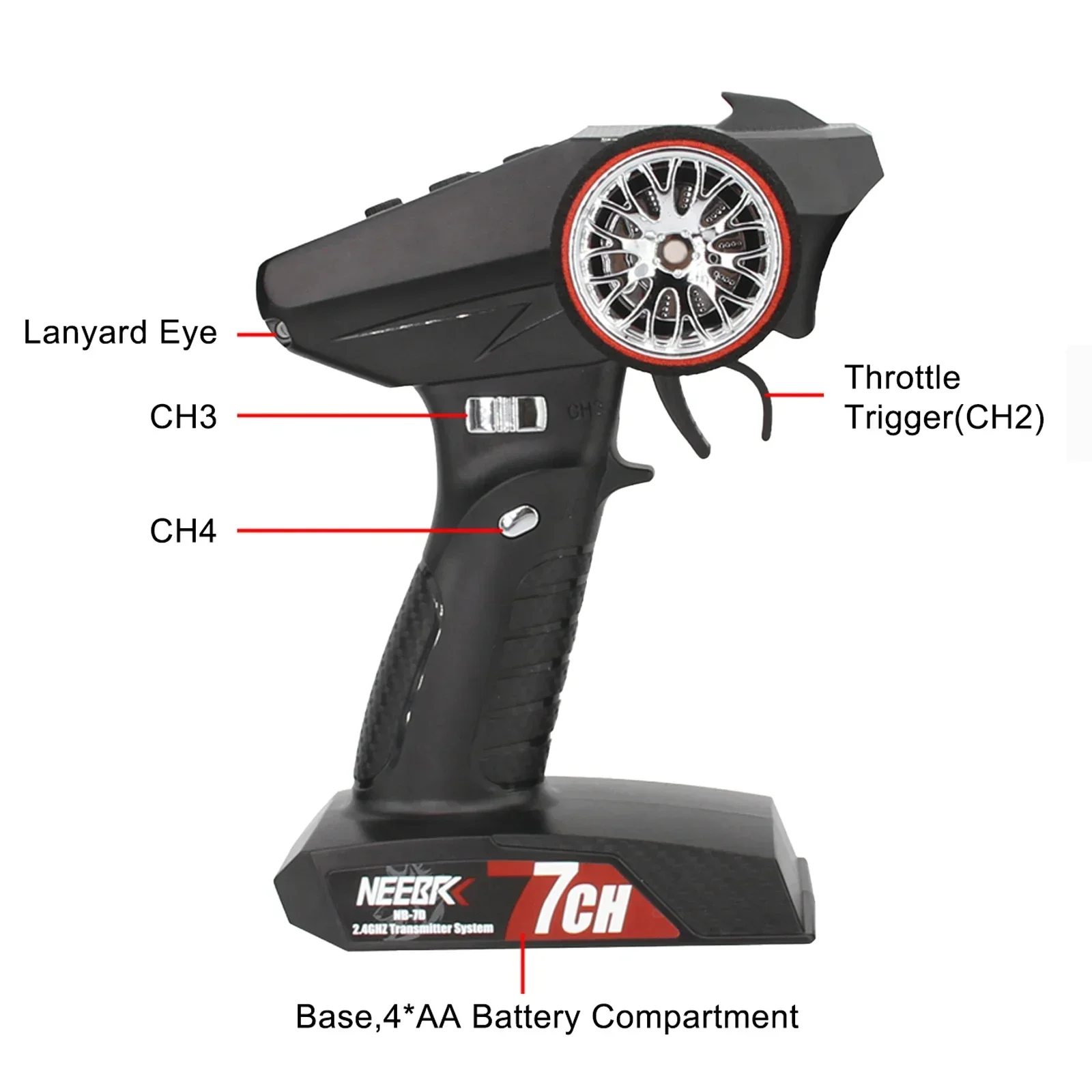 NEEBRC 7CH 2.4Ghz Radio System - Radio Transmitter 2.4Ghz ulasan dan harga