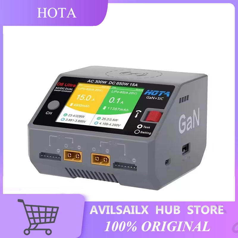 HOTA D6 Ultra GaN+SiC Dual Cha - Balance Charger Rc ulasan dan harga