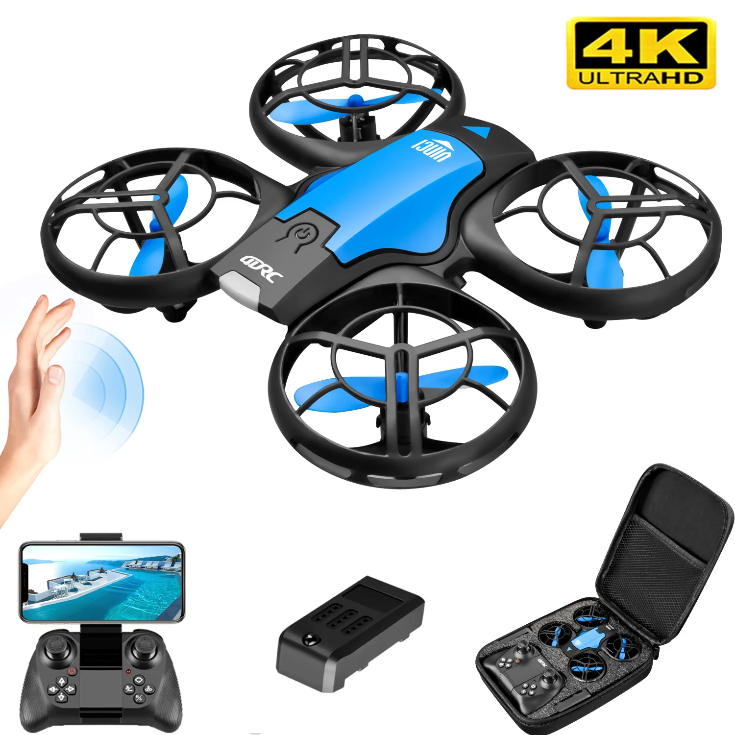 V8 New Mini Drone 4K Professio - Brushed Drone Motor ulasan dan harga