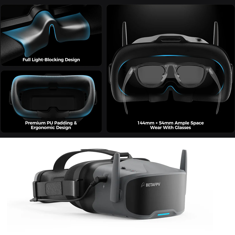 BETAFPV VR04 FPV Goggles HD Pr - Fpv Goggles ulasan dan harga