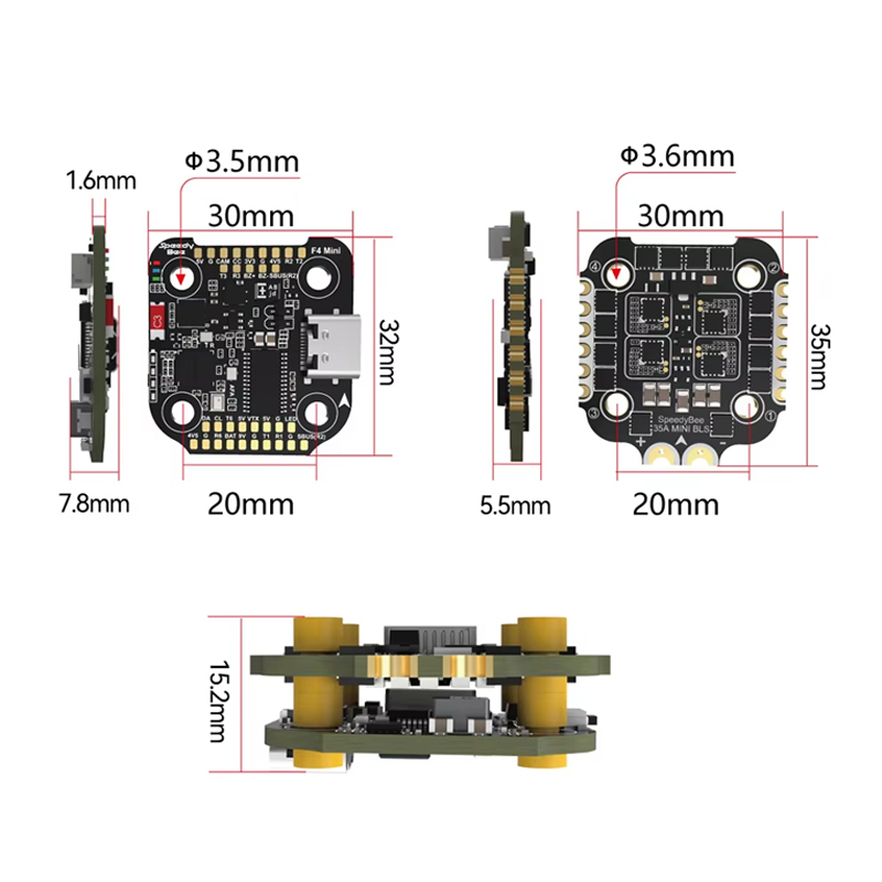 SpeedyBee F4 MINI Flight Contr - F405 Flight Controller ulasan dan harga