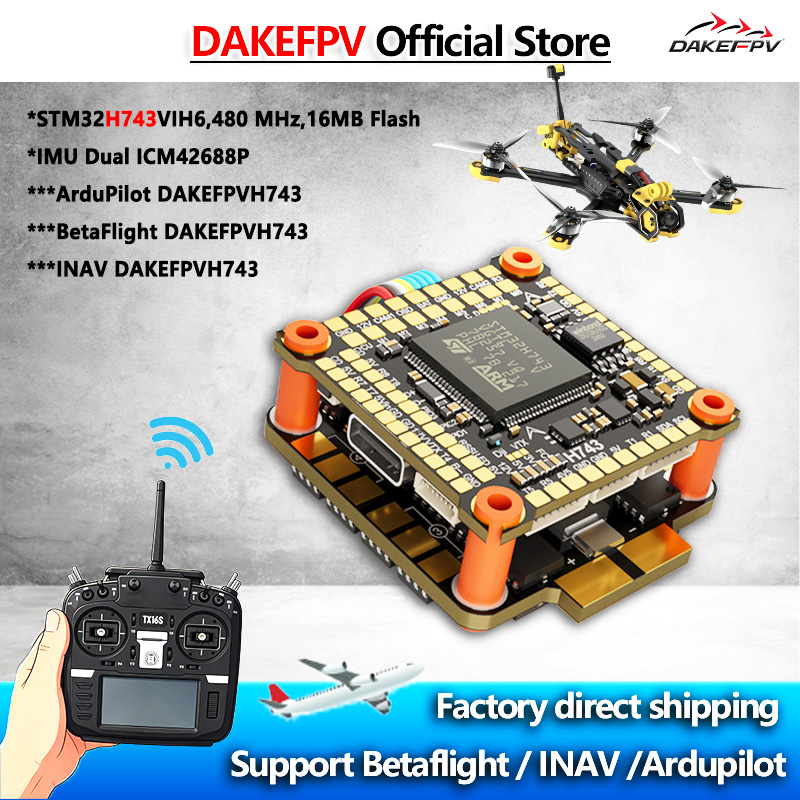 DAKEFPV H743 FC 6S 55A 8S 70A  - Betaflight Fc ulasan dan harga