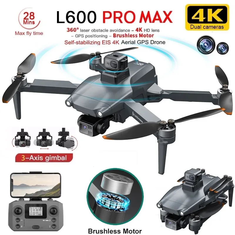 L600 PRO MAX GPS Drone Profess - Brushed Drone Motor ulasan dan harga